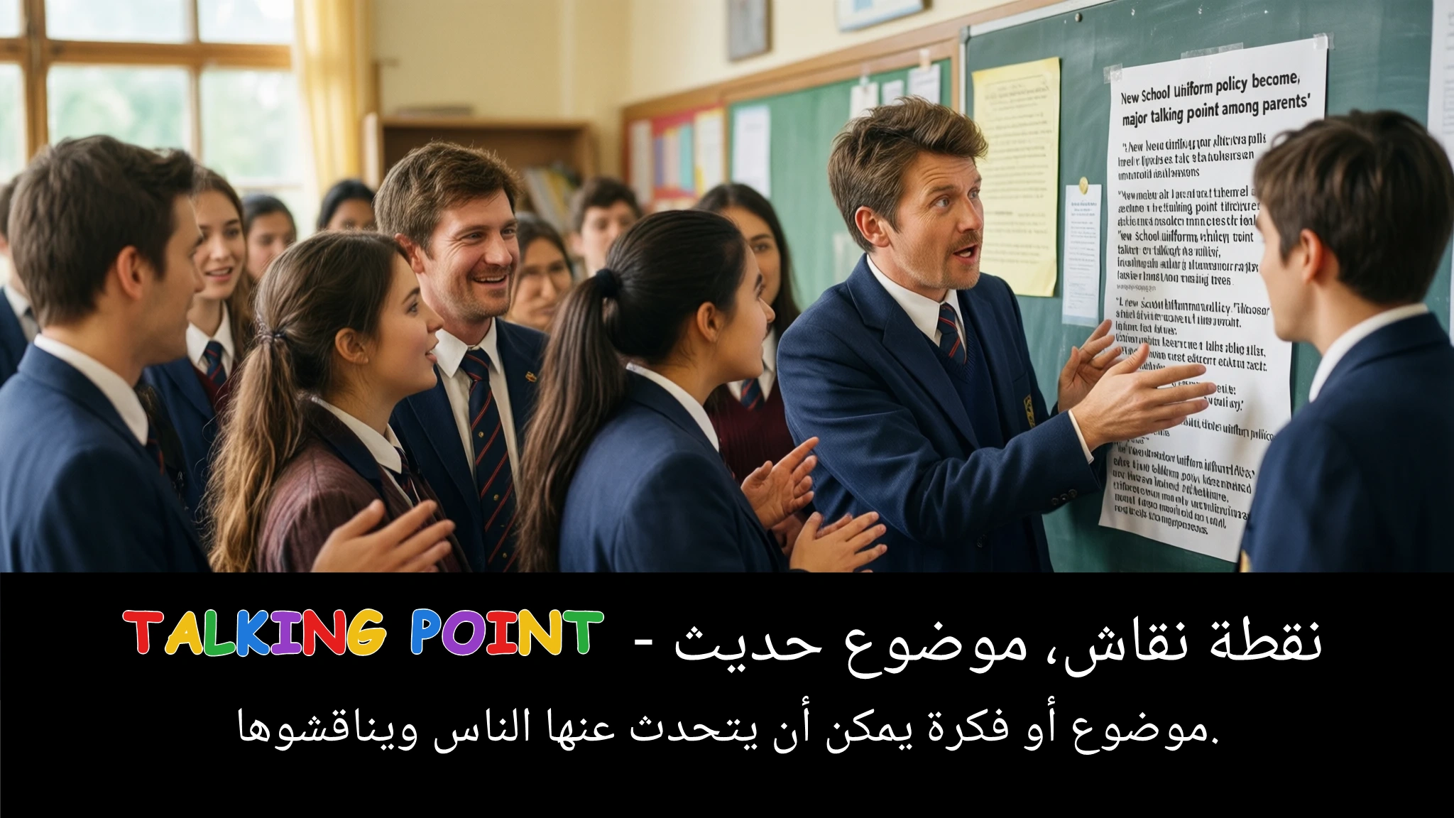 Arabic Illustration for talking point